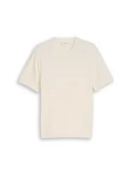 Knit t-shirt with rib structur male