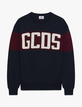 GCDS MAGLIONE BAND LOGO CREWNECK