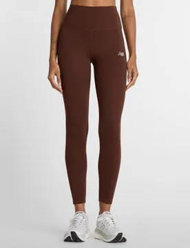 High Waisted Yoga Leggings Brown female - New Balance - FashionsVida