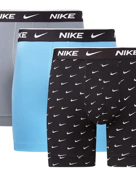 Boxers Eday Brief 3 Unités Swoosh Print / Cool Grey / University Blue XS