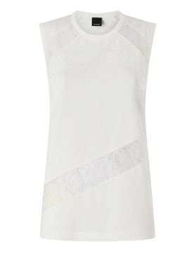 T-shirt Molly in cotone con pizzo