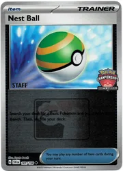 Pokemon Scarlet & Violet (Base Set) 181/198 Nest Ball (Regional League Promo - North America STAFF)