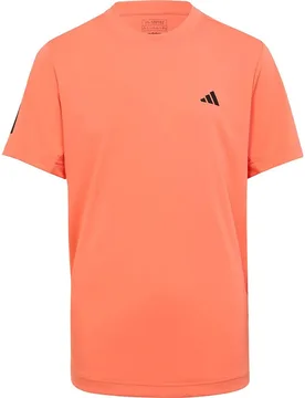 Clu3 Stripes Short Sleeve T-shirt Semi Coral Fusion 5-6 Years - Adidas - FashionsVida