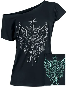 T-Shirt - Phönix - S bis 5XL - für Damen - Größe 5XL - schwarz - Lizenzierter Fanartikel - Frauen - female - Harry Potter - FashionsVida