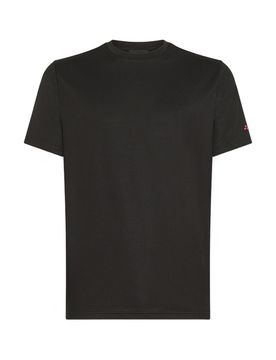 T-shirt Stretch In Cotone E Seta ZOLE 01 NER