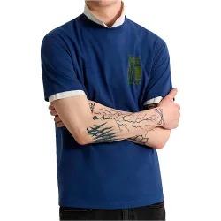 Cut and paste ss tee camiseta manga corta hombre Azul (S)