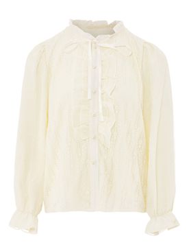 Nascita Blusa blanco lana