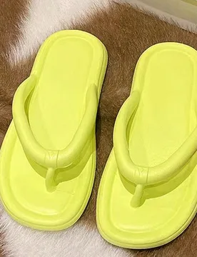 Sandalias tipo chanclas de EVA de moda para mujer, con suela gruesa y suave, para usar en interiores y exteriores - Shein - FashionsVida