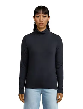Maglietta A Maniche Lunghe Regular Mock Osaka Blue XS