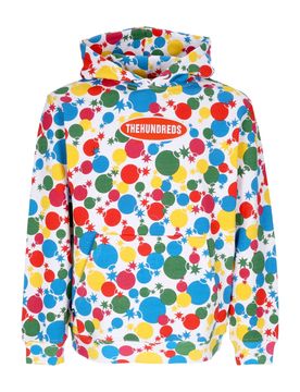 Felpa Cappuccio Uomo Bubbles Pullover White