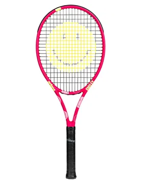 Beast Power 270 Pink Smiley Edition Unstrung Tennis Racket Pink / Yellow 1 - Prince - FashionsVida