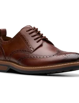Chaussures Aldwin Limit Mid Tan Leather EU 42 1/2 - Clarks Shoes - FashionsVida