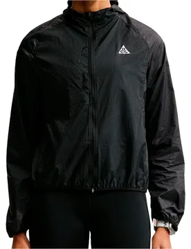 W acg uv aireez jkt CHAQUETA TRAIL RUNNING MUJER Negro - Nike - FashionsVida