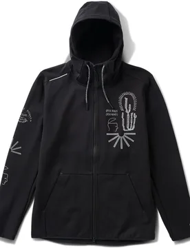 Sweat zippé avec capuche - Fashion Fleece Black en Nylon - Taille XXL - Noir - Roark - FashionsVida