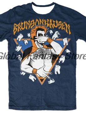 Danhausen Navy Brunsonhausen T-shirt Crewneck Short Sleeve Polyester Tee Women Men Outdoor Streetwear Tops - Aliexpress - FashionsVida