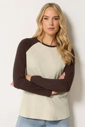 Women's Tall Raglan Cotton T-Shirt Size: 18 - Multicolor - Size: 18