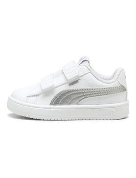 Scarpe bianche e argento con chiusura a strappo Rickie Classic V Inf 24