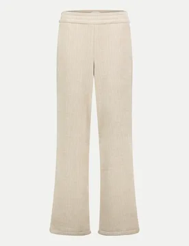 Palazzo Hose mit Gummibund Beige 44 - Cartoon - FashionsVida
