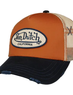 Destroyed Brim Oval Patch Cap by - brown-blue - Herren - Size: One Size - Von dutch - FashionsVida