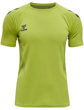 T-shirt à Manches Courtes Led Pro Training Seamless Lime Punch S - Hummel - FashionsVida