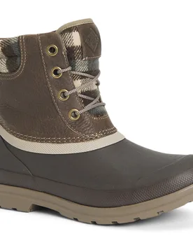 Originals Duck Lace Memory Foam Wellingtons Womens - Brown Neoprene - Size Uk 5 - MUCK BOOTS - FashionsVida