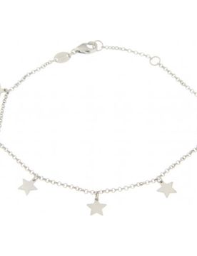 Bracciale Donna in Oro Bianco con stelle GL100043