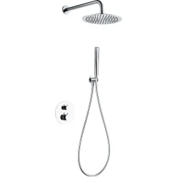 Conjunto ducha termostático empotrado Nápoles Imex