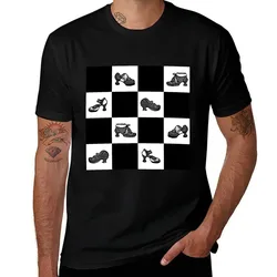 Fluevog BW Checker Pattern T-Shirt Holiday Vacation Tee Shirt