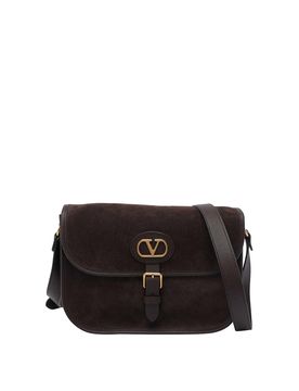 Borsa a tracolla Antibes in pelle scamosciata