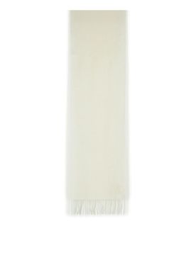 Wsdalia Optical White Cashmere Scarf