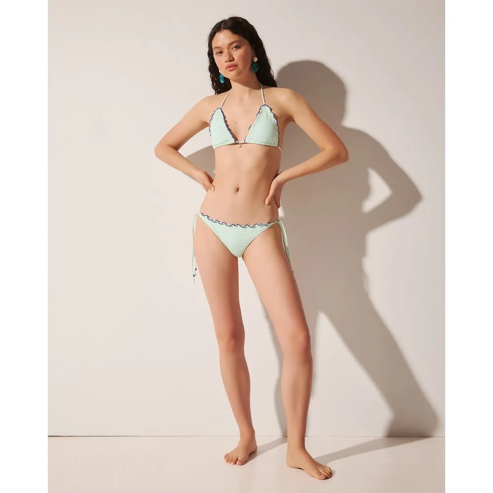 Top bikini rayas textura de mujer - Easy Wear - FashionsVida