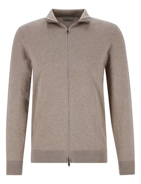 XL CARDIGAN FULL ZIP BEIGE male - XL - FashionsVida