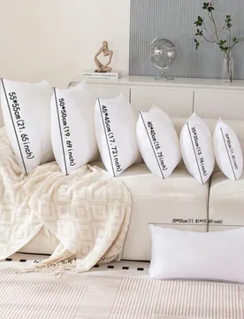 Relleno blanco para cojines, material de relleno para cojines, rellenos para cojines de estilo europeo, cojines cuadrados para sofás: ideales para de - Shein - FashionsVida