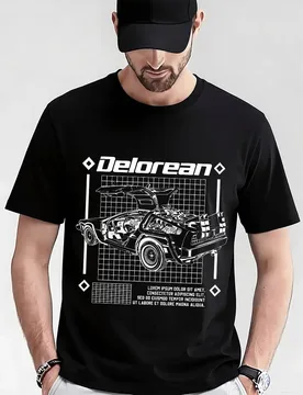 Vintage Time travel Sic-Fi Back To The Future Gift t shirt DeLorean Car 0606 Time Machine Graphic Clothes US Size Tops S-6XL - Aliexpress - FashionsVida