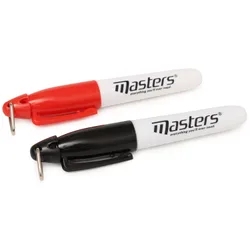 Makierungsstifte (2er-Pack), schwarz/rot
