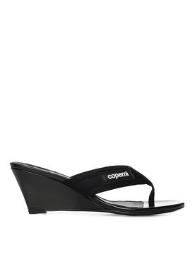 Sandali Infradito Con Zeppa Con Logo
