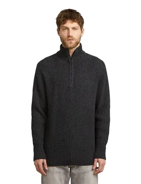 Pull à Demi-zip Essential Dark Grey Htr XS