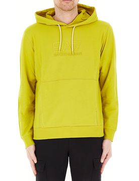 Felpa con cappuccio VERDE LIME S