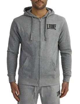 Sweat-shirt à Zip Logo Grey L - Leone1947 - FashionsVida