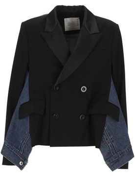 SACAI Wool Suiting X Denim Jacket