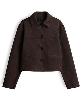Chaqueta efecto piel HENSO marrón 36