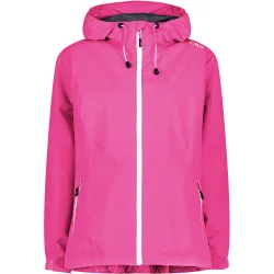 Woman jacket fix hood chaqueta impermeable mujer Rosa (36)