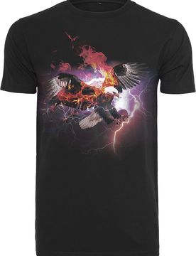 Mister Tee Camiseta lila / negro