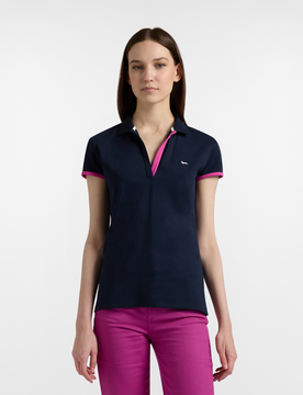 Harmont&blaine polo donna blue navy
