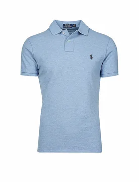 Polo slim fit azzurro M - Ralph Lauren - FashionsVida