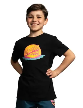 T-shirt à Manches Courtes Sunrise Dot Front Black 8-10 Années Garçon,Fille