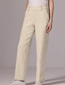 Street One Straight Leg Hose female Beige - Street One Studio - FashionsVida
