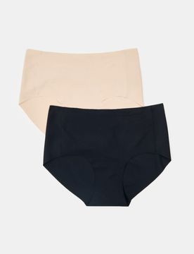 Slip senza cuciture a vita alta 2 pack - multicolor