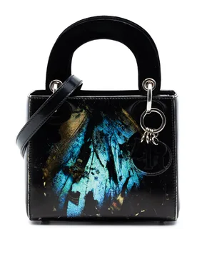 Limited Edition Mat Collishaw Lady Art Mini Calfskin Butterfly Lady - Dior - FashionsVida