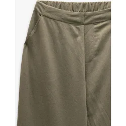 Pantalones rectos de mujer con cintura elástico en liso